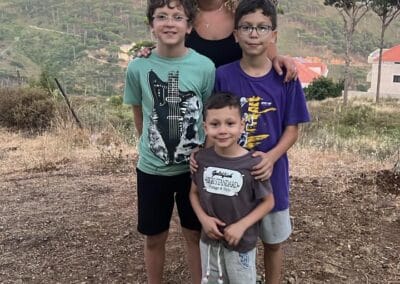 Familie in Zuid-Libanon